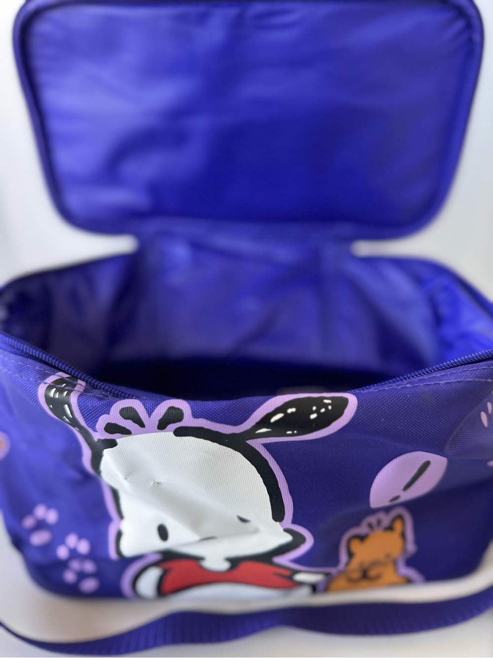 Sanrio Pochacco Purple Insulated Lunch Bag Cooler Crossbody Y2K Kawaii - Picture 6 of 13